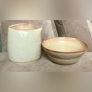Handmade Ceramic Sugar & Creamer Set | Modern Rustic Neutral